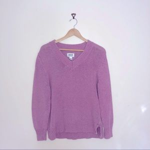Chico’s oversized pink knit sweater